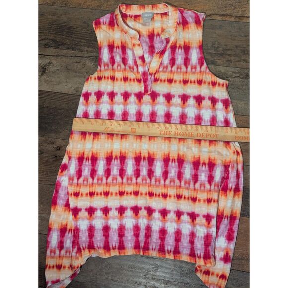 Chico's Size 0 (US S 4/6) Vibrant Abstract Print Sleeveless Top - Summer Ready! - Picture 4 of 5